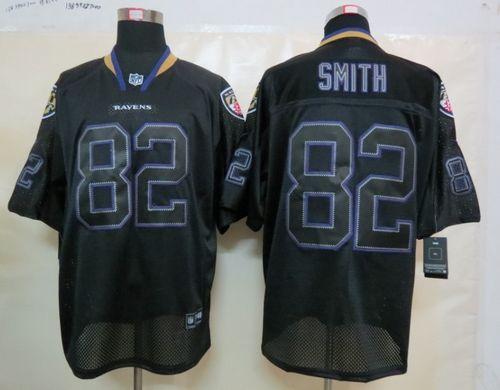 Ravens #82 Torrey Smith Lights Out Black Men's Stitched NFL Elite Jersey