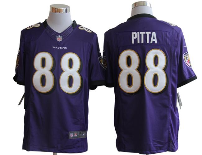 Ravens #88 Dennis Pitta Purple Team Color Men's Stitched NFL Limited Jersey
