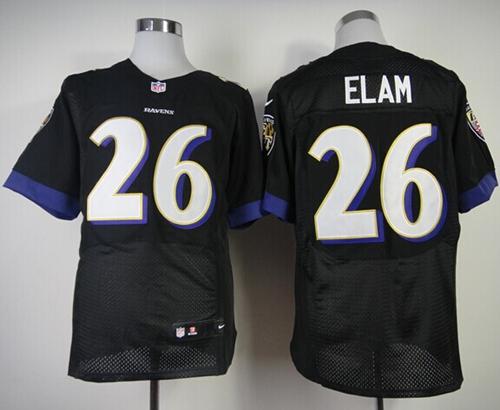Ravens #26 Matt Elam Black Alternate Men's Stitched NFL New Elite Jersey