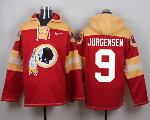 Redskins #9 Sonny Jurgensen Burgundy Red Player Pullover NFL Hoodie