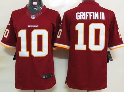 Redskins #10 Robert Griffin III Burgundy Red Team Color Men's Stitched NFL Limited Jersey