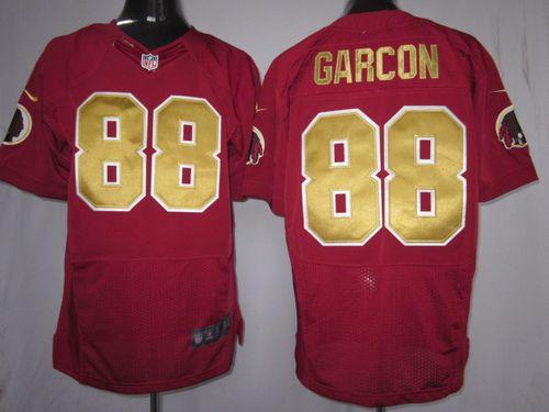 Redskins #88 Pierre Garcon Burgundy Red Alternate 80TH Throwback Men's Stitched NFL Elite Jersey