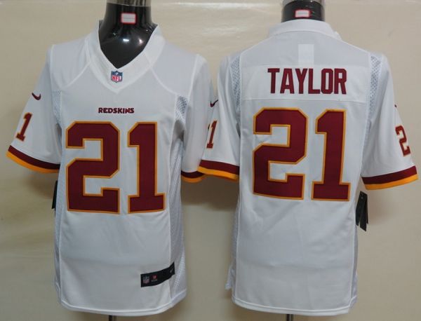 Redskins #21 Sean Taylor White Men's Stitched NFL Limited Jersey