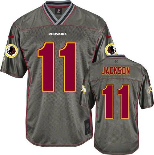 Redskins #11 DeSean Jackson Grey Men's Stitched NFL Elite Vapor Jersey