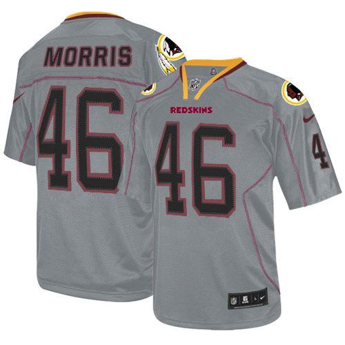 Redskins #46 Alfred Morris Lights Out Grey Men's Stitched NFL Elite Jersey
