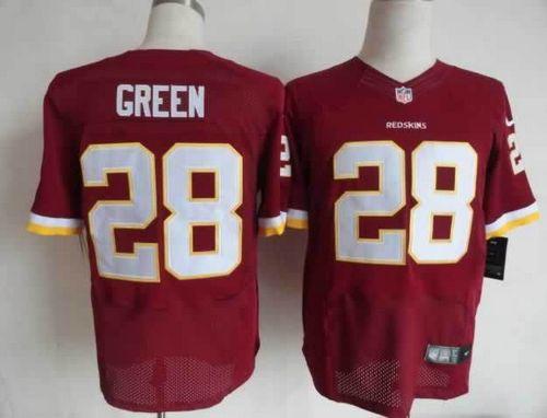 Redskins #28 Darrell Green Burgundy Red Team Color Men's Stitched NFL Elite Jersey