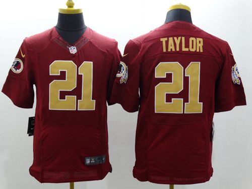 Redskins #21 Sean Taylor Burgundy Red Alternate Men's Stitched NFL Elite Jersey