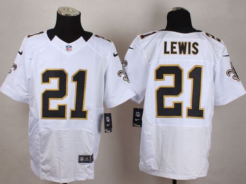 Saints #21 Keenan Lewis White Men's Stitched NFL Elite Jersey