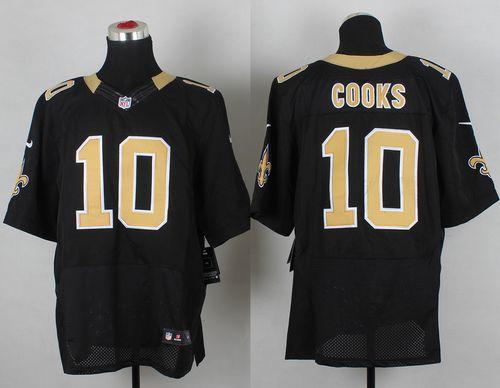 Saints #10 Brandin Cooks Black Team Color Men's Stitched NFL Elite Jersey