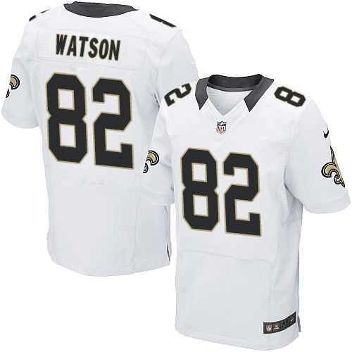 Saints #82 Benjamin Watson White Men's Stitched NFL Elite Jersey