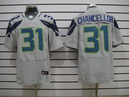 Seahawks #31 Kam Chancellor Grey Alternate Men's Stitched NFL Elite Jersey