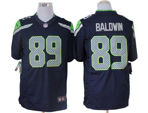 Seahawks #89 Doug Baldwin Steel Blue Team Color Men's Stitched NFL Limited Jersey