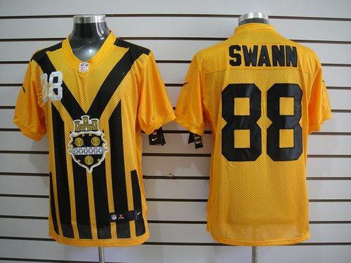 Steelers #88 Lynn Swann Gold 1933s Throwback Men's Stitched NFL Elite Jersey