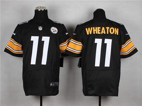 Steelers #11 Markus Wheaton Black Team Color Men's Stitched NFL Elite Jersey