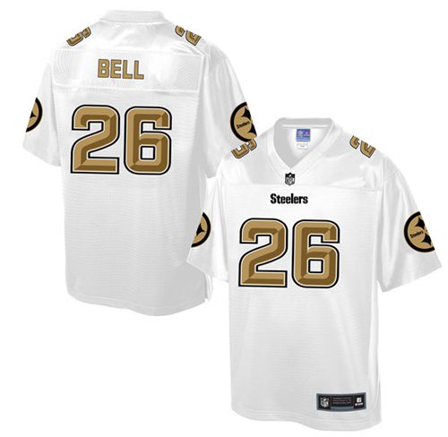 Steelers #26 Le'Veon Bell White Men's NFL Pro Line Fashion Game Jersey