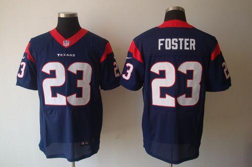 Texans #23 Arian Foster Navy Blue Team Color Men's Stitched NFL Elite Jersey