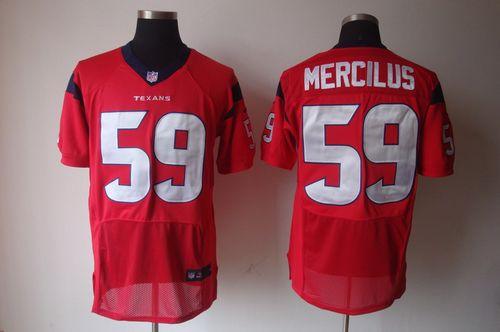 Texans #59 Whitney Mercilus Red Alternate Men's Stitched NFL Elite Jersey