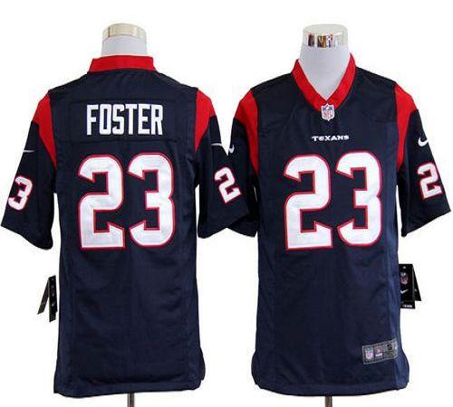 Texans #23 Arian Foster Navy Blue Team Color Men's Stitched NFL Game Jersey