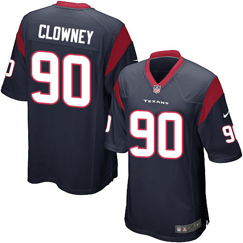 Texans #90 Jadeveon Clowney Navy Blue Team Color Men's Stitched NFL Game Jersey