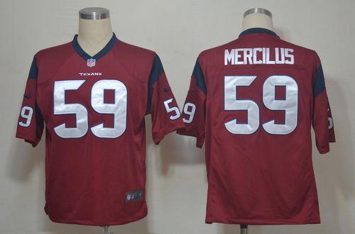 Texans #59 Whitney Mercilus Red Alternate Men's Stitched NFL Game Jersey