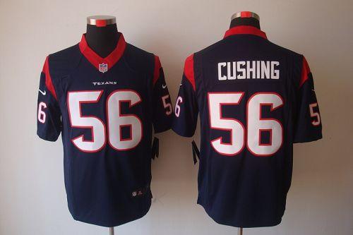 Texans #56 Brian Cushing Navy Blue Team Color Men's Stitched NFL Limited Jersey