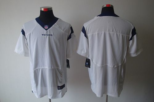 Texans Blank White Men's Stitched NFL Elite Jersey