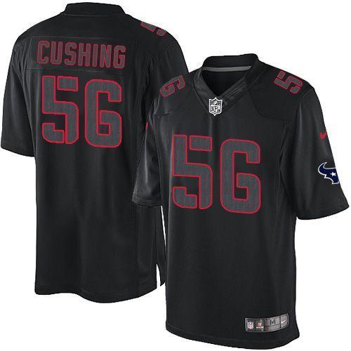 Texans #56 Brian Cushing Black Men's Stitched NFL Impact Limited Jersey