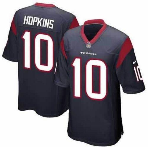 Texans #10 DeAndre Hopkins Navy Blue Team Color Men's Stitched NFL Game Jersey