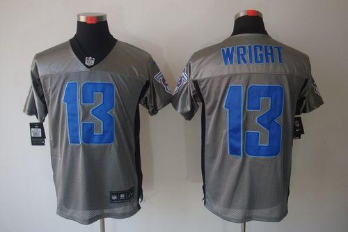 Titans #13 Kendall Wright Grey Shadow Men's Stitched NFL Elite Jersey