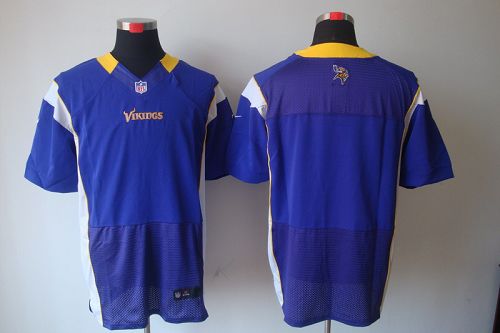 Vikings Blank Purple Team Color Men's Stitched NFL Elite Jersey