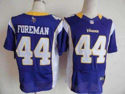 Vikings #44 Chuck Foreman Purple Team Color Men's Stitched NFL Elite Jersey