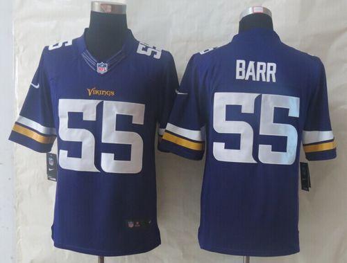 Vikings #55 Anthony Barr Purple Team Color Men's Stitched NFL Limited Jersey