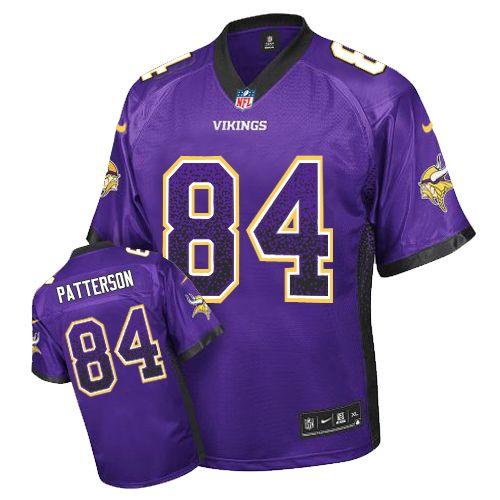 Vikings #84 Cordarrelle Patterson Purple Team Color Men's Stitched NFL Elite Drift Fashion Jersey