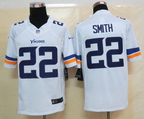 Vikings #22 Harrison Smith White Men's Stitched NFL Limited Jersey
