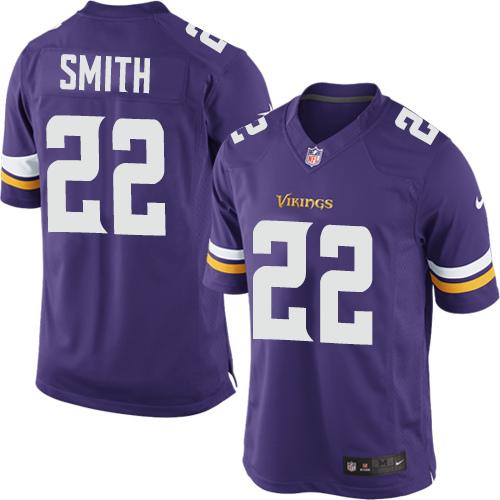Vikings #22 Harrison Smith Purple Team Color Men's Stitched NFL Limited Jersey