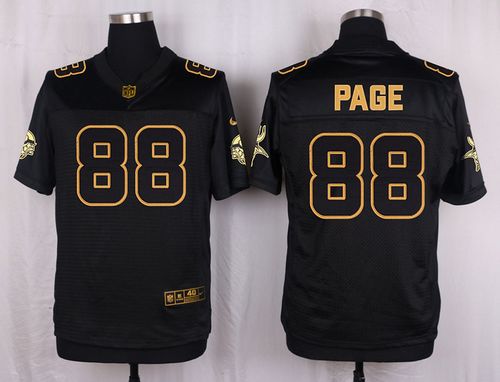 Vikings #88 Alan Page Black Men's Stitched NFL Elite Pro Line Gold Collection Jersey
