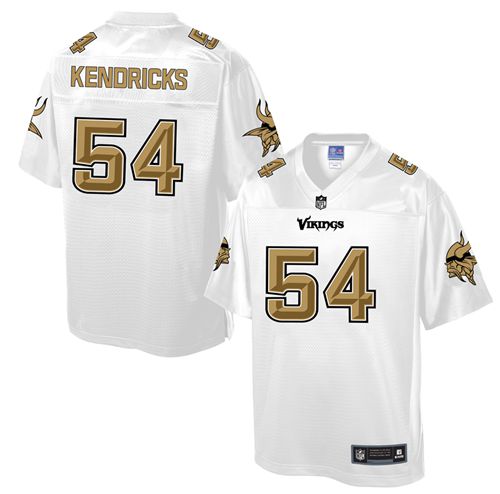 Vikings #54 Eric Kendricks White Men's NFL Pro Line Fashion Game Jersey