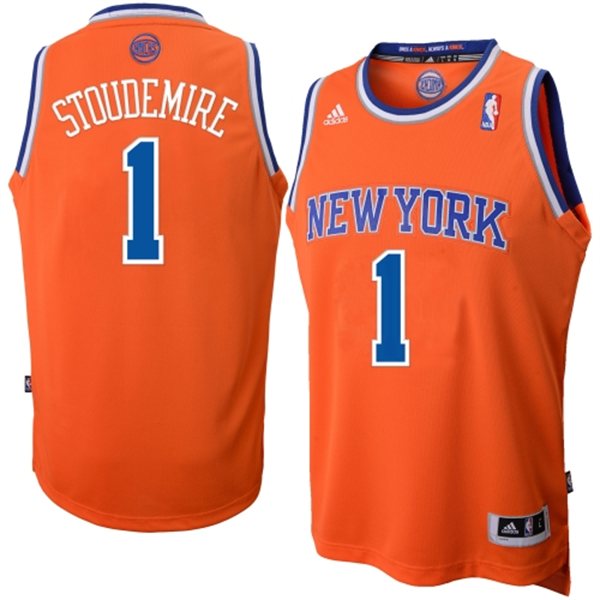 2013 2014  NBA New York Knicks 1 Amar'e Stoudemire New Revolution 30 Swingman Alternate Orange Jersey