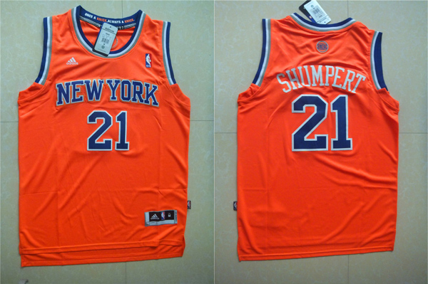 2013 2014  NBA New York Knicks 21 Iman Shumpert New Revolution 30 Swingman Alternate Orange Jersey