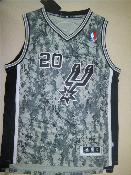 2013 New Season NBA San Antonio Spurs 20 ginobili New Revolution 30 Swingman Camo Realtree Jersey