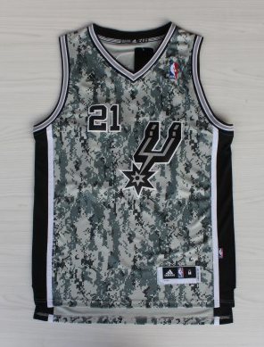 2013 New Season NBA San Antonio Spurs 21 Tim Duncan New Revolution 30 Swingman Camo Realtree Jersey