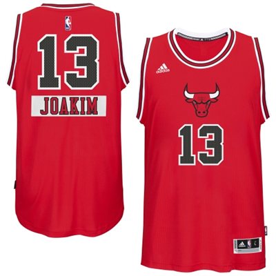 2014 15 Christmas Day jersey Chicago Bulls 13 Joakim Noah Red Swingman Road Jersey