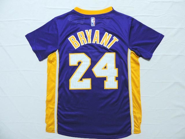 2014 15 Los Angeles Lakers 24 Kobe Bryant purple Pride Swingman Jersey