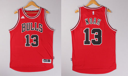 2014 2015 NBA Chicago Bulls 13 Joakim Noah New Revolution 30 Swingman Red Jersey