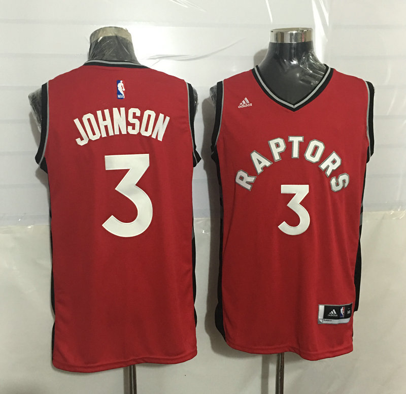 2015 2016 NBA Toronto Raptors 3 James Johnson New Revolution 30 Swingman Red Jersey