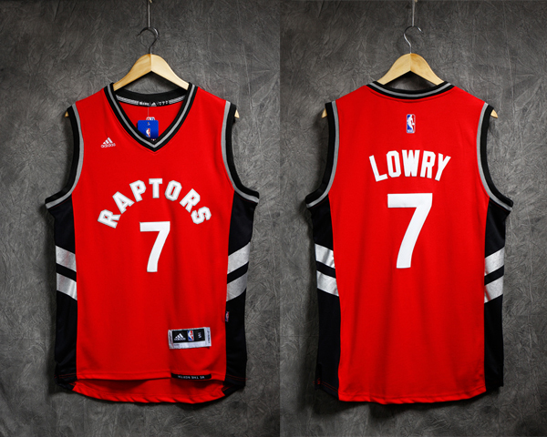 2015   2016  NBA Toronto Raptors 7 Kyle Lowry New Revolution 30 Swingman Red Jersey