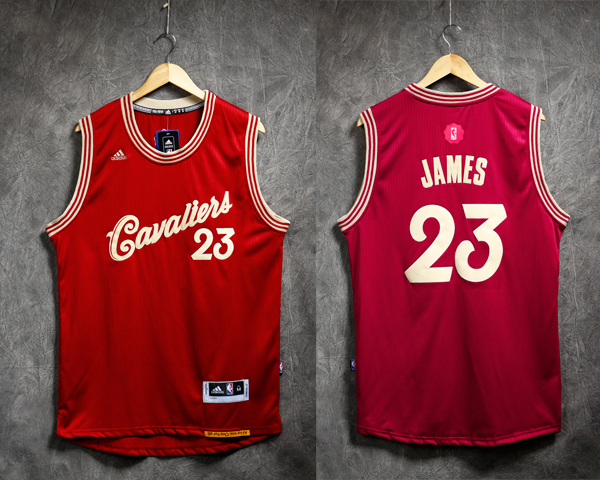 2015 2016 NBA Christmas Day jersey Cleveland Cavaliers 23 Lebron James New Revolution 30 Swingman Red Jersey