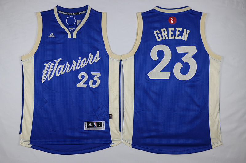 2015 2016 NBA Christmas Day jersey Golden State Warriors 23 Draymond Green Swingman Blue Jersey