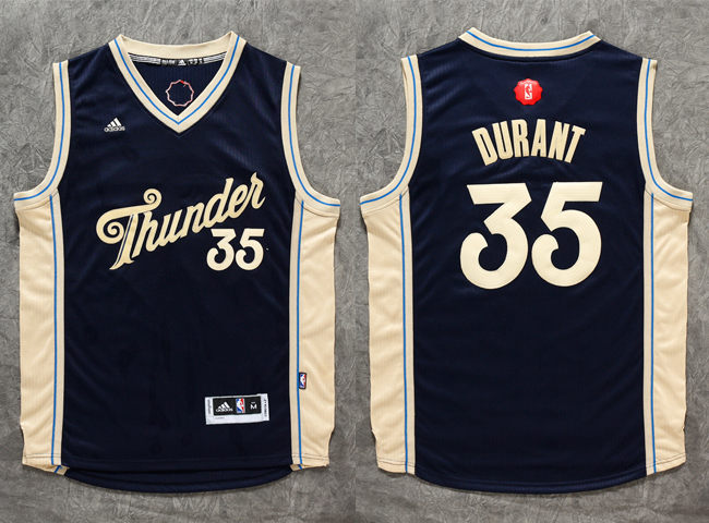 2015   2016 NBA Christmas Day jersey Oklahoma City Thunder 35 Kevin Durant  New Revolution 30 Swingman Red Jersey