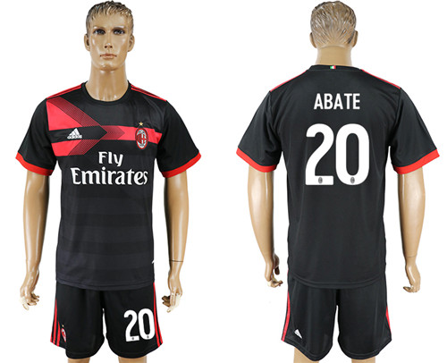 2017 18 AC Milan 20 ABATE Third Away Soccer Jersey